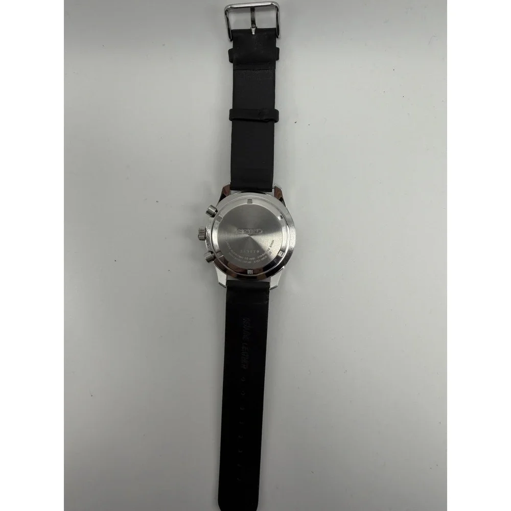 Seiko 6T63-00E0 New Battery Mens Diver‎ Chronograph Watch 42MM 8